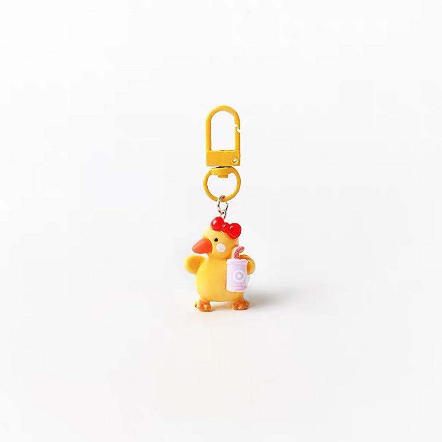 JIPPURI Keychain Milk Tea Duck Purple Milk Tea