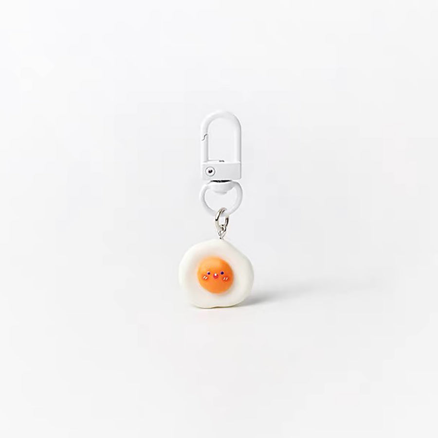 JIPPURI Keychain Emoji Fried Egg
