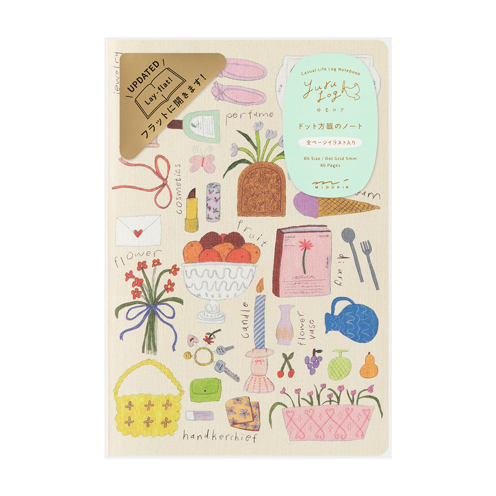MIDORI Yuru Log Notebook B6 My Life A