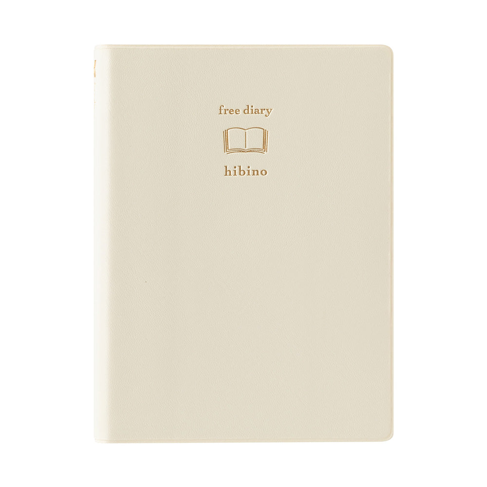 MIDORI Notebook Hibino Free Diary A6 Ivory