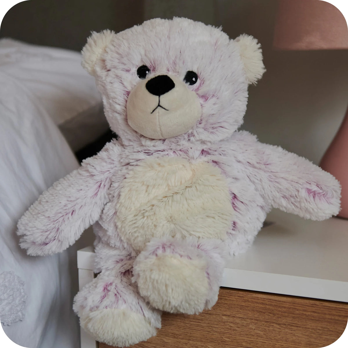 WARMIES Plush Regular Pink Marshmallow Bear