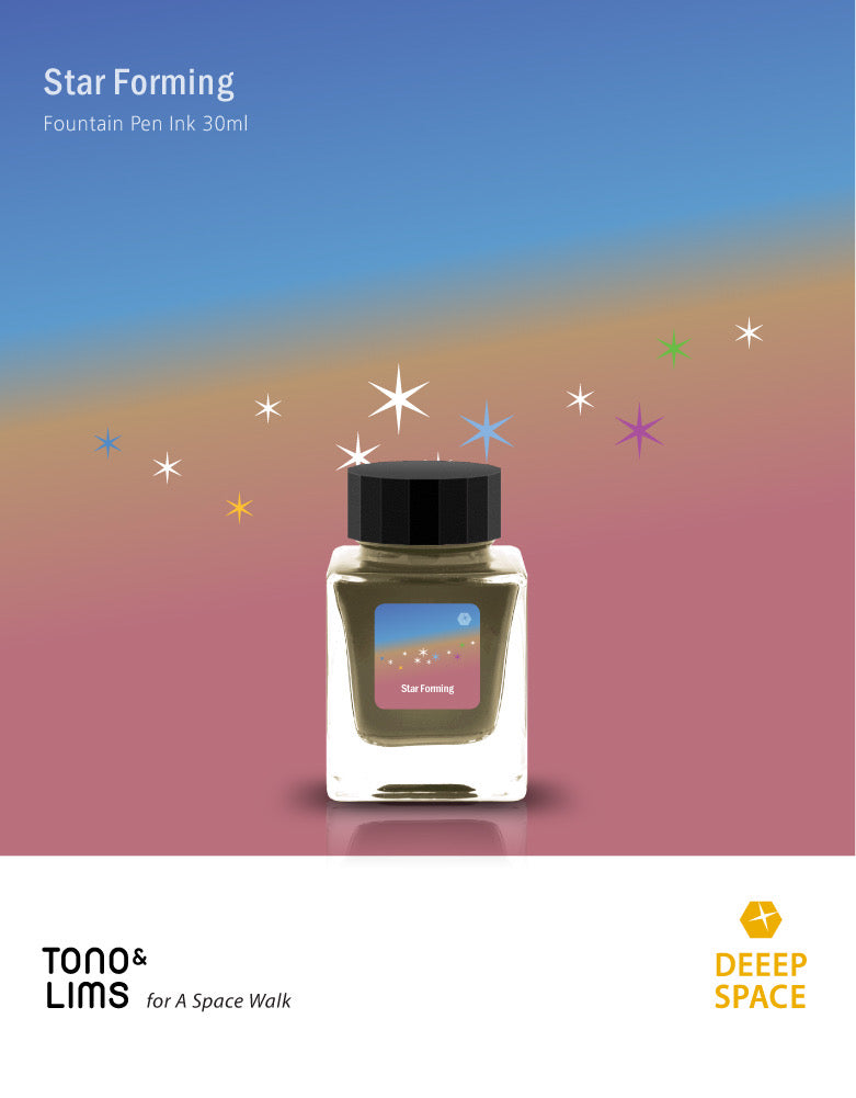TONO & LIMS Fountain Pen Ink 30ml Deep Space Star Forming