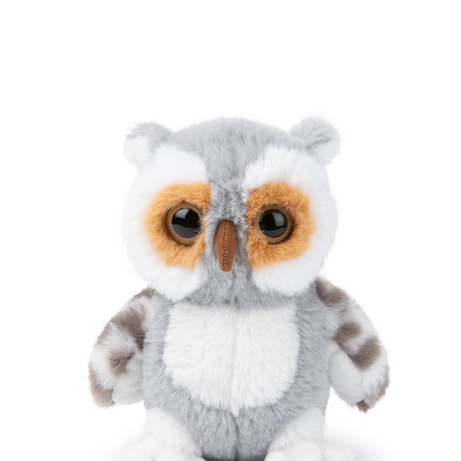 WWF ECO 15cm Fluffy Grey Owl Default Title
