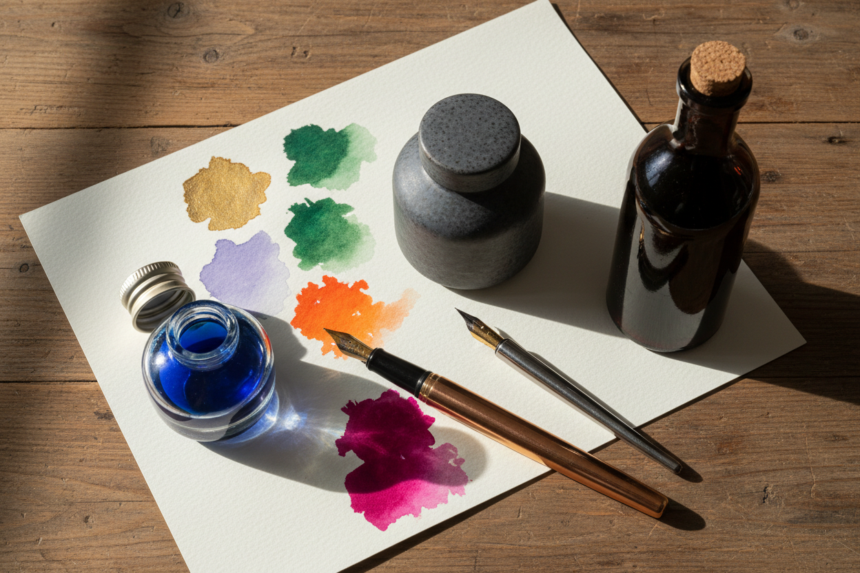 Fountain Pen Ink 101: Dye vs Pigment vs India Ink