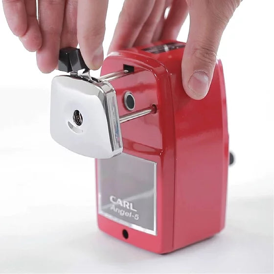 CARL Pencil Sharpener Angel 5 With Clamp Red Default Title