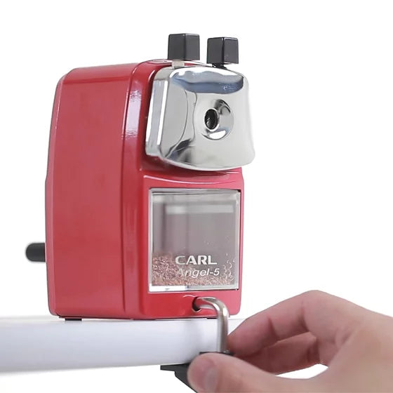 CARL Pencil Sharpener Angel 5 With Clamp Red Default Title