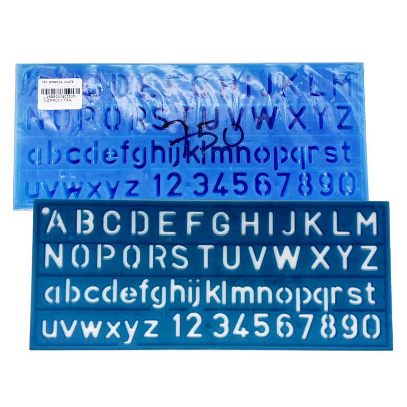 Lettering Stencil 750 20mm Block/Small Letter