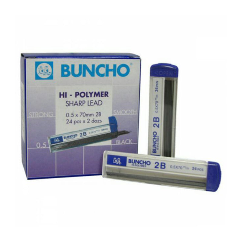 BUNCHO Pencil Lead 2B 0.5mm 24s/box