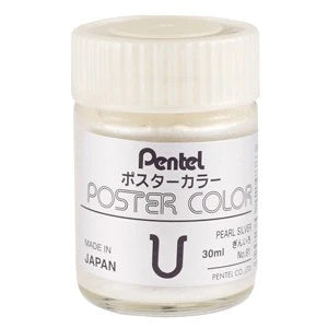 PENTEL Poster Colour 30cc WPU2-Pearl Silver