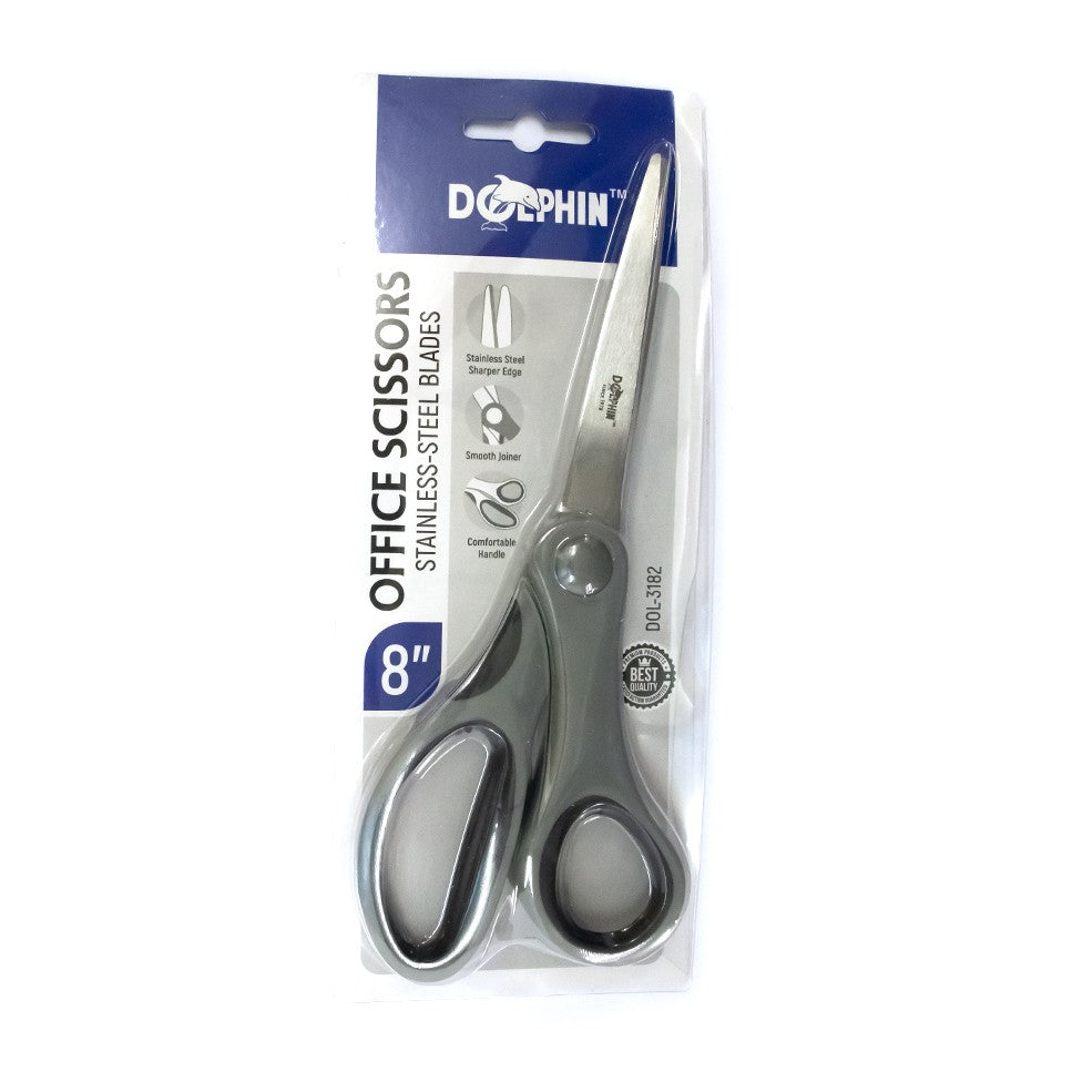 DOLPHIN Scissors DOL3182 Office & School 8"