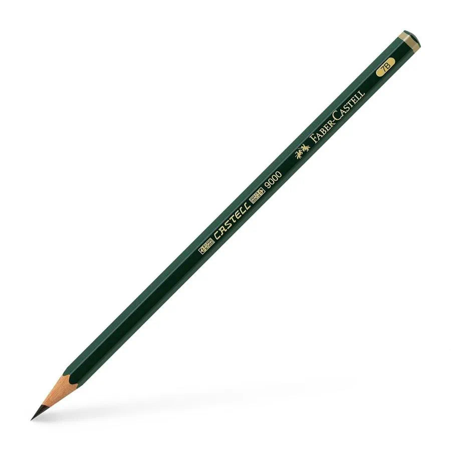 FABER-CASTELL Castell 9000 Graphite Pencil 117107 7B 1s