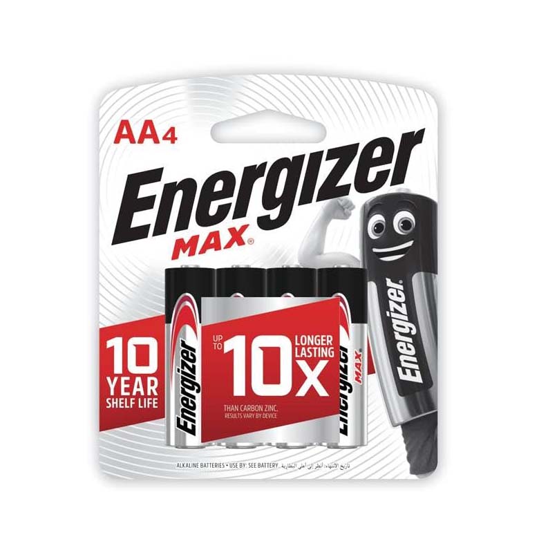 ENERGIZER Max AA 4pcs E91BP4M