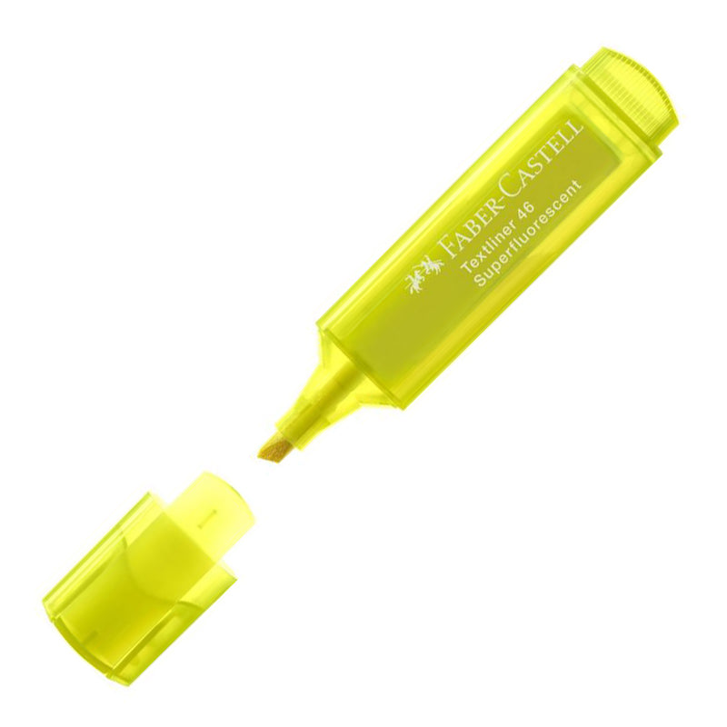 FABER-CASTELL Textliner 46 Super Flourescent 154607 Yellow 1s Default Title