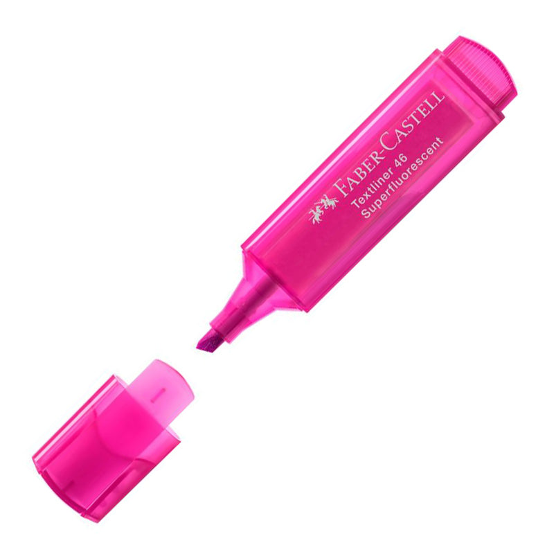 FABER-CASTELL Textliner 46 Super Flourescent 154628 Pink 1s Default Title