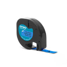 DYMO LetraTag Label Refills 12mmx4M Plastic-Blue