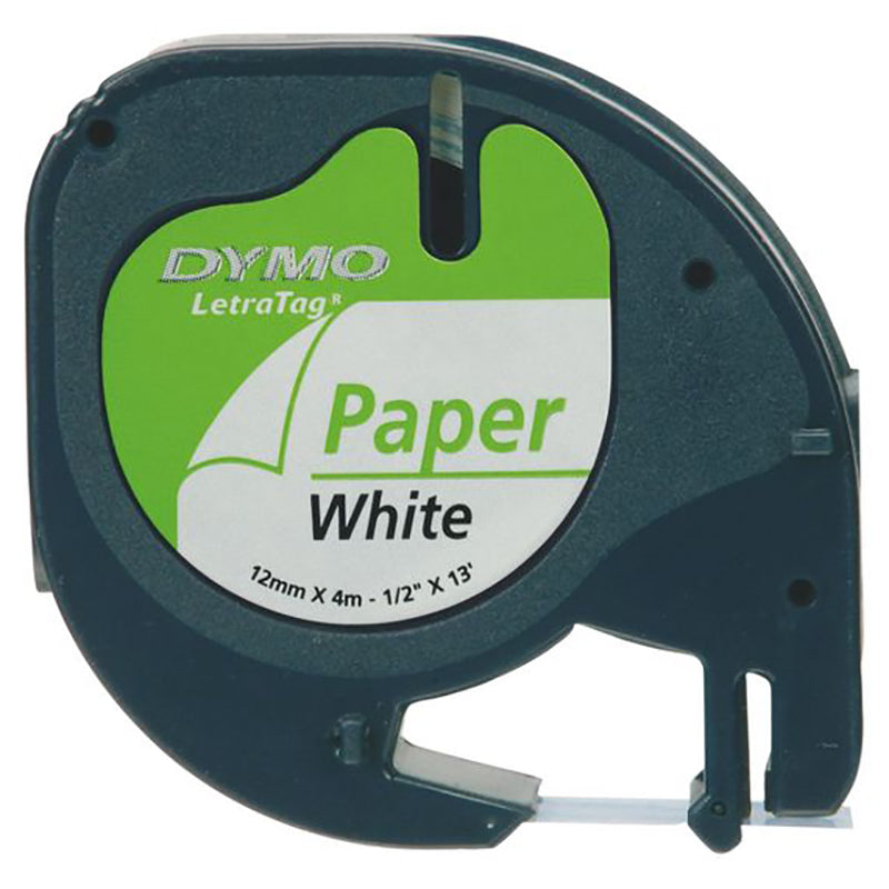 DYMO LetraTag Label Refills 12mmx4M Paper-Clear