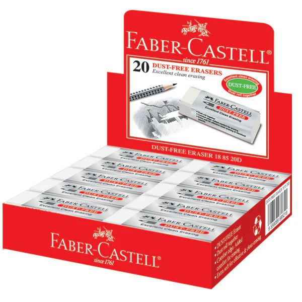 FABER-CASTELL Dust Free Eraser 187120 Grey 20s