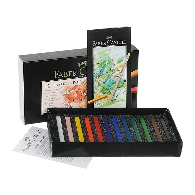 FABER-CASTELL Polychromos Pastel Crayon Set of 12 128512