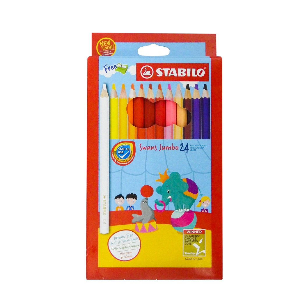 STABILO Swans 1879J Jumbo Colour Pencil 24s F/1 1229801