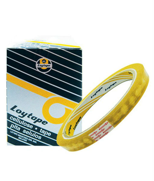 LOYTAPE Cellulose Tape 12mmx40Y x12