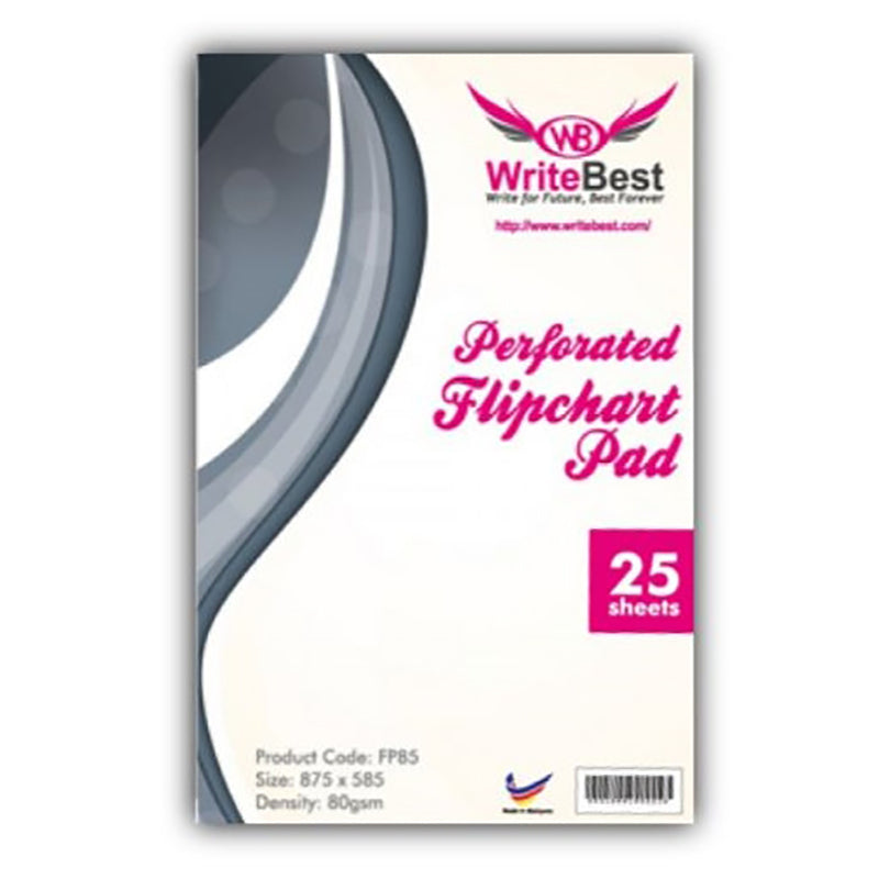 WRITEBEST Flipchart Pad FP85 80g 25s 2x3ft Default Title