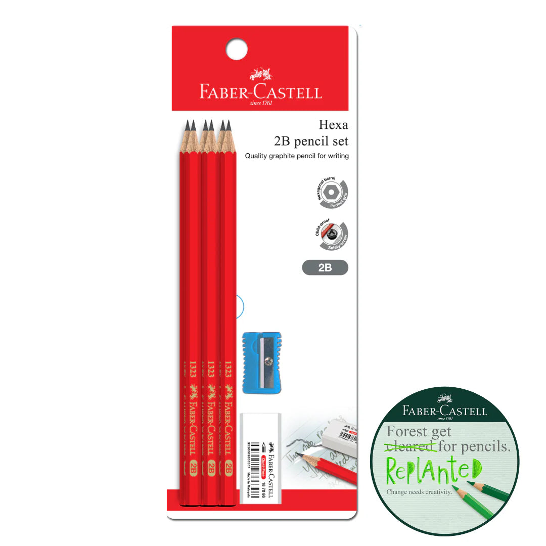 FABER-CASTELL Blacklead Pencil 1323-2B 6s