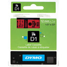 DYMO Label Manager Tape D1 12mmx7M Black on Red