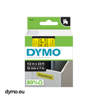 DYMO Label Manager Tape D1 12mmx7M Black on Yellow