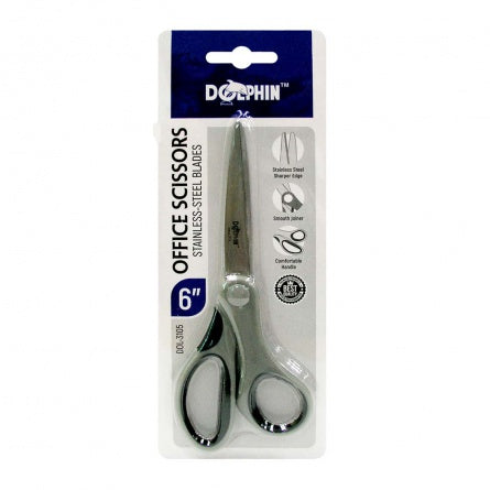 DOLPHIN Scissors DOL3105 Office & School 6"