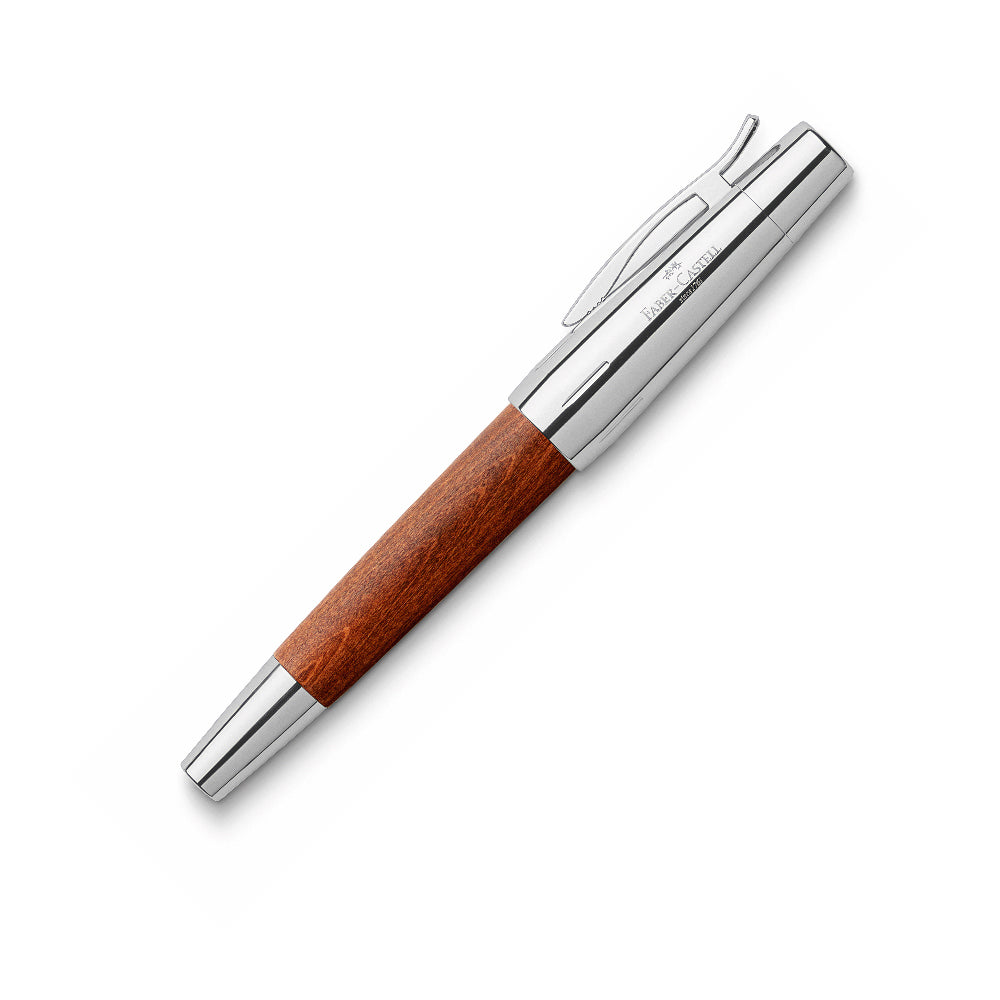FABER-CASTELL DESIGN e-motion Pear Wood Brown Fountain Pen-Medium Default Title
