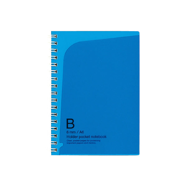KOKUYO Holder Pocket Notebook A6 6mm Ruled 50s Blue
