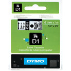 DYMO Label Manager Tape D1 6mmx7M Black on Clear