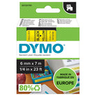 DYMO Label Manager Tape D1 6mmx7M Black on Yellow