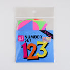 ARTZONE Fluorescent Card Number Set 0-9 pack