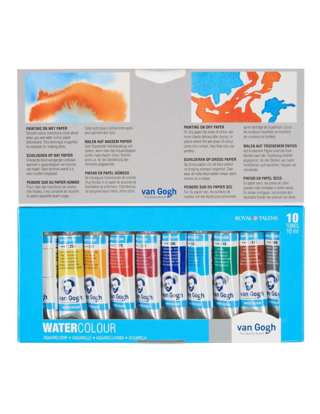 VAN GOGH Watercolour Basic Set 10ml 10 tubes