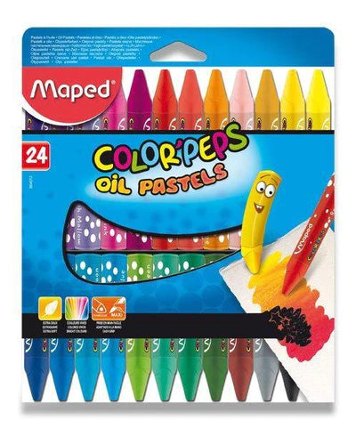 MAPED Color'Peps Oil Pastels Cardboard Box of 24s