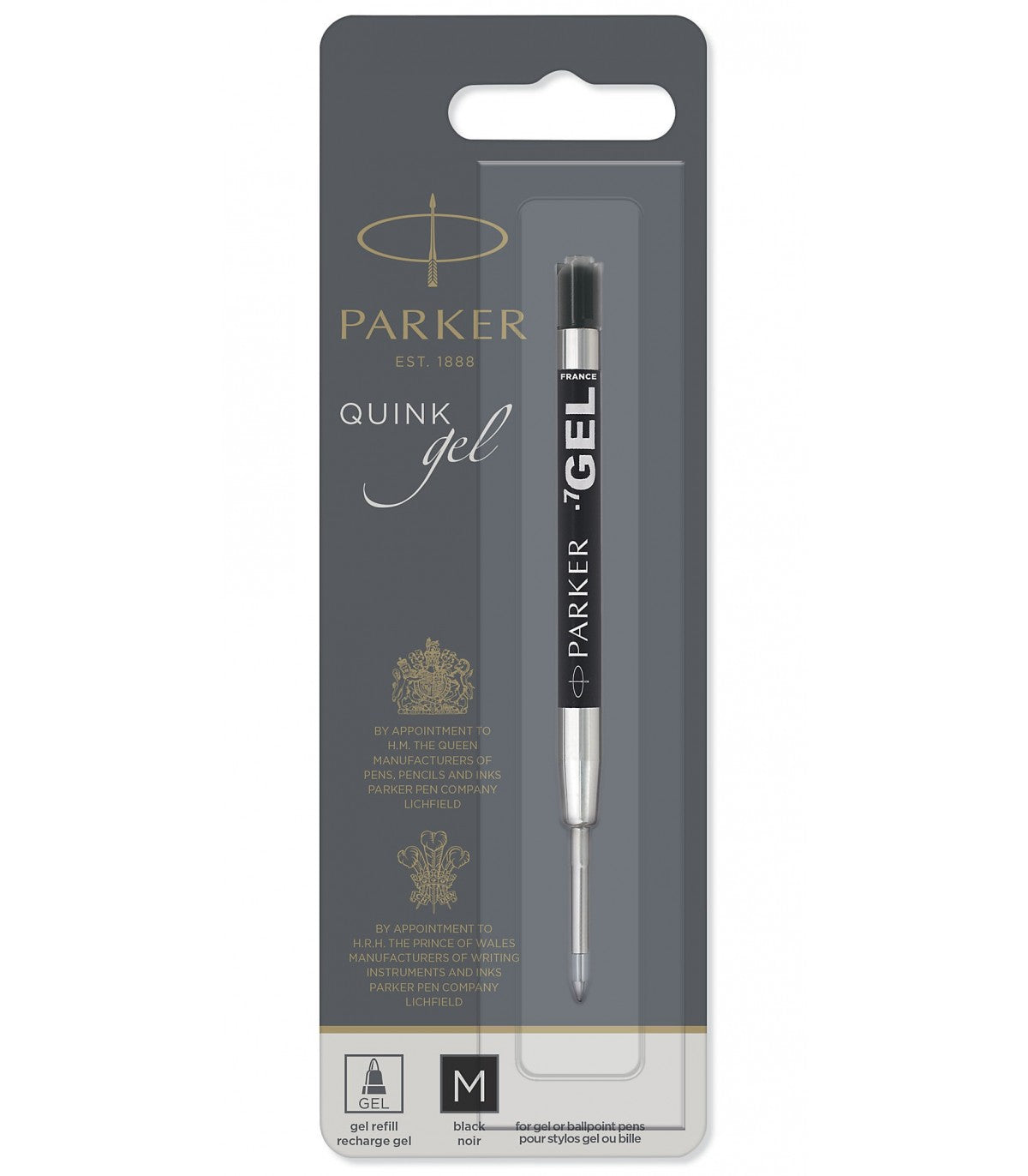 PARKER Quink Gel Ball Pen Refill M-Black BL1