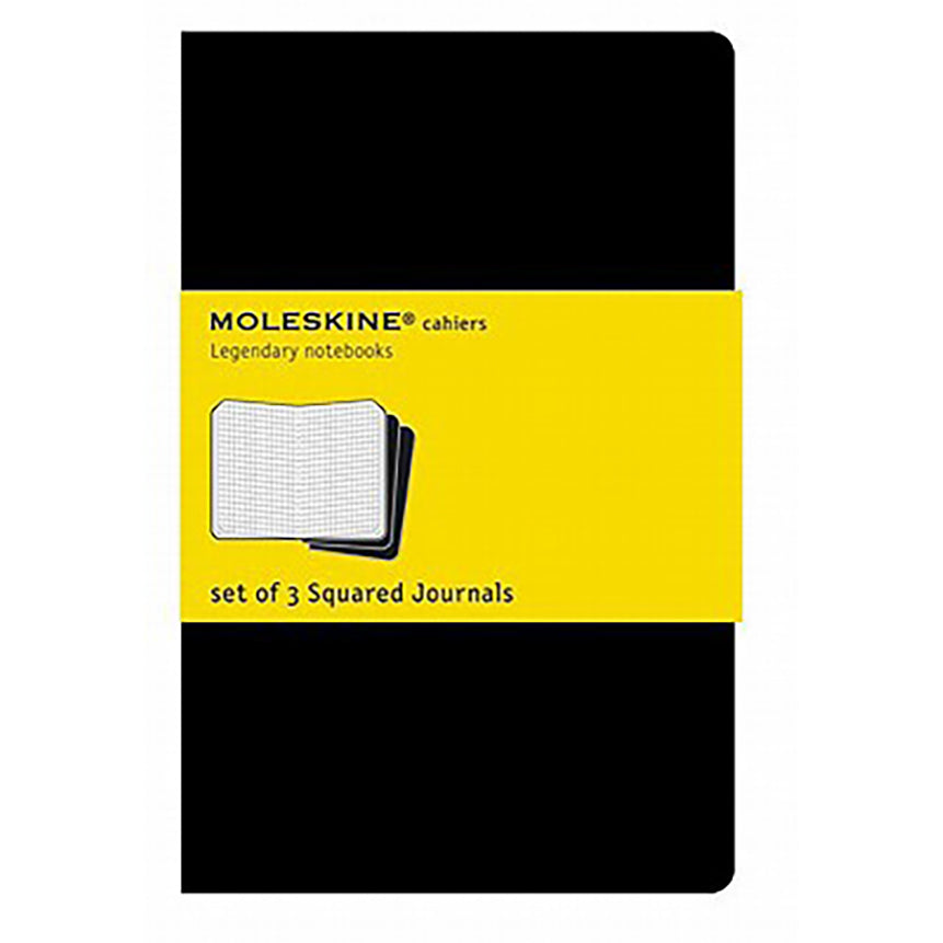 MOLESKINE Cahier XL Squared Black Set of 3