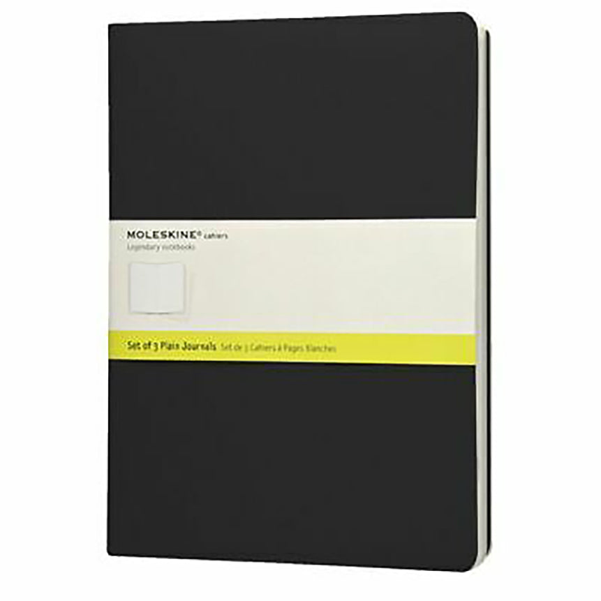 MOLESKINE Cahier XL Plain Black Set of 3