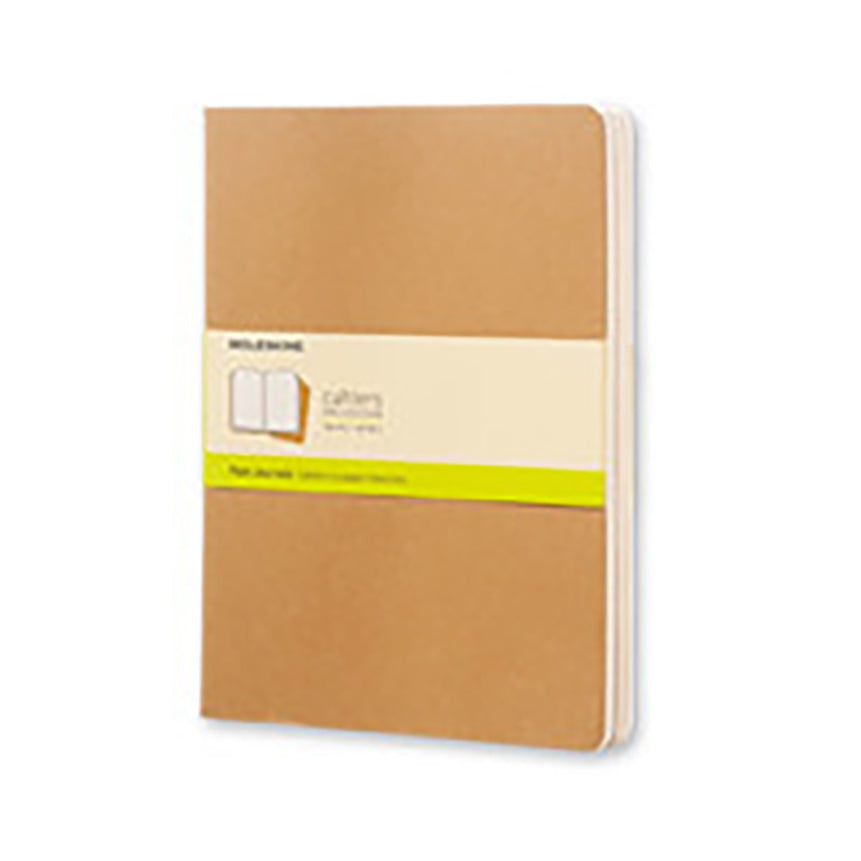 MOLESKINE Cahier XL Plain Kraft Brown Set of 3