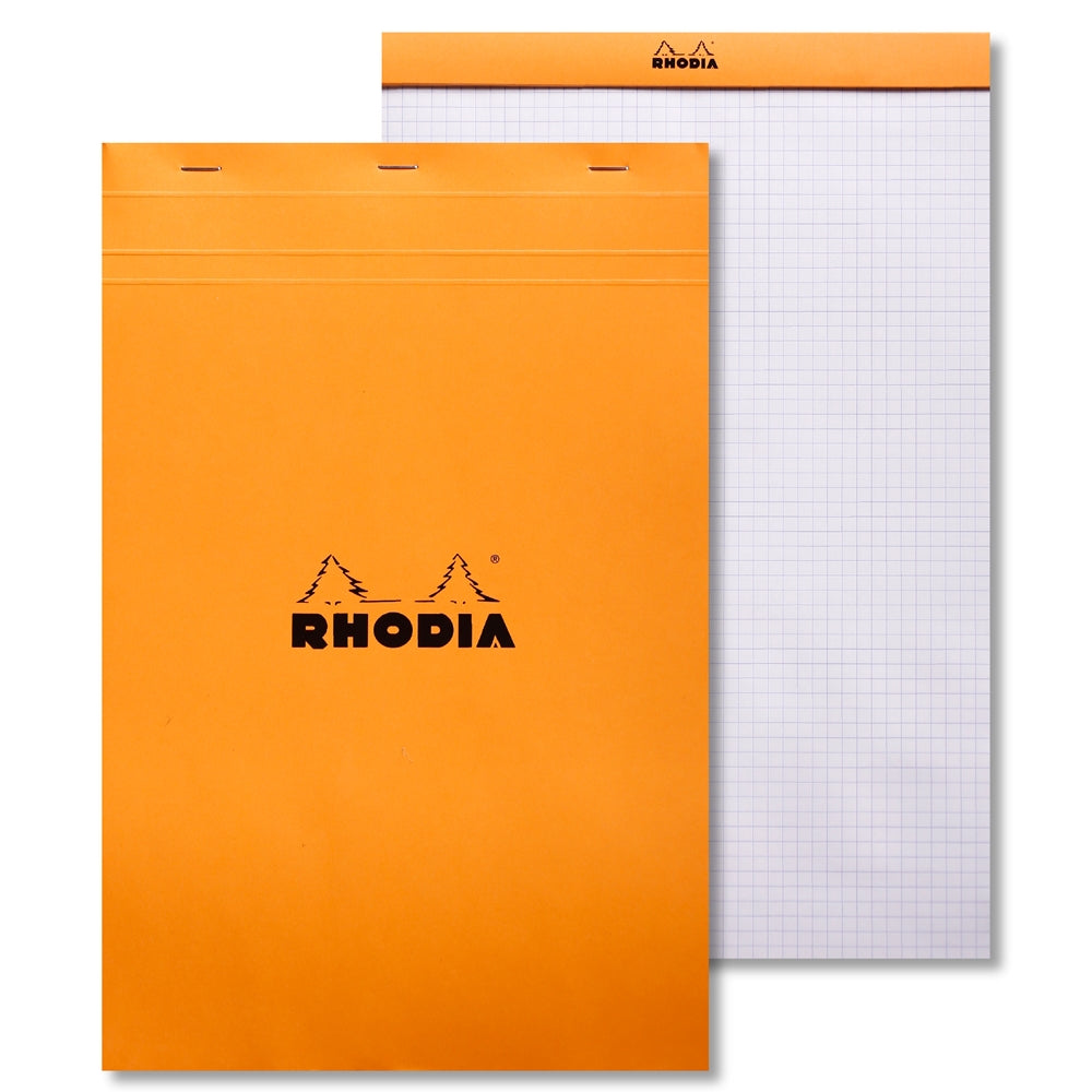 RHODIA Basics No.19 A4+-210x318mm 5x5 Sq hsp Orange Default Title