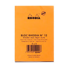 RHODIA Basics No.12 85x120mm 5x5 Sq hsp Orange Default Title