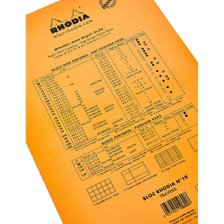 RHODIA Basics No.19 A4+-210x318mm Lined+Margin hsp Orange Default Title