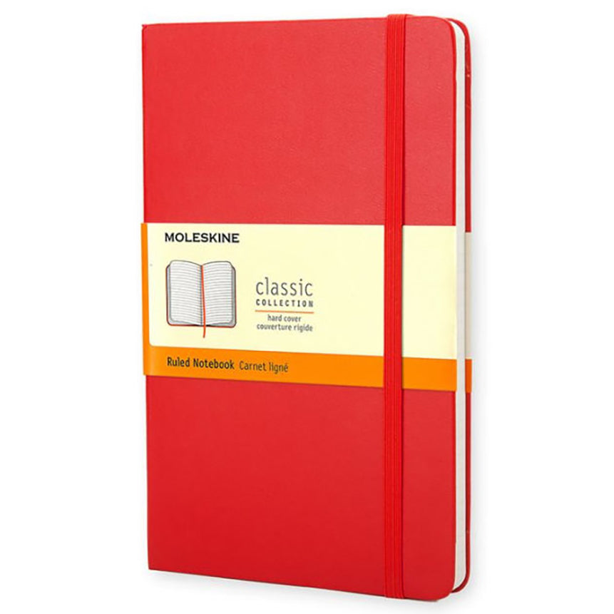 MOLESKINE Classic Pocket Ruled Hard Red
