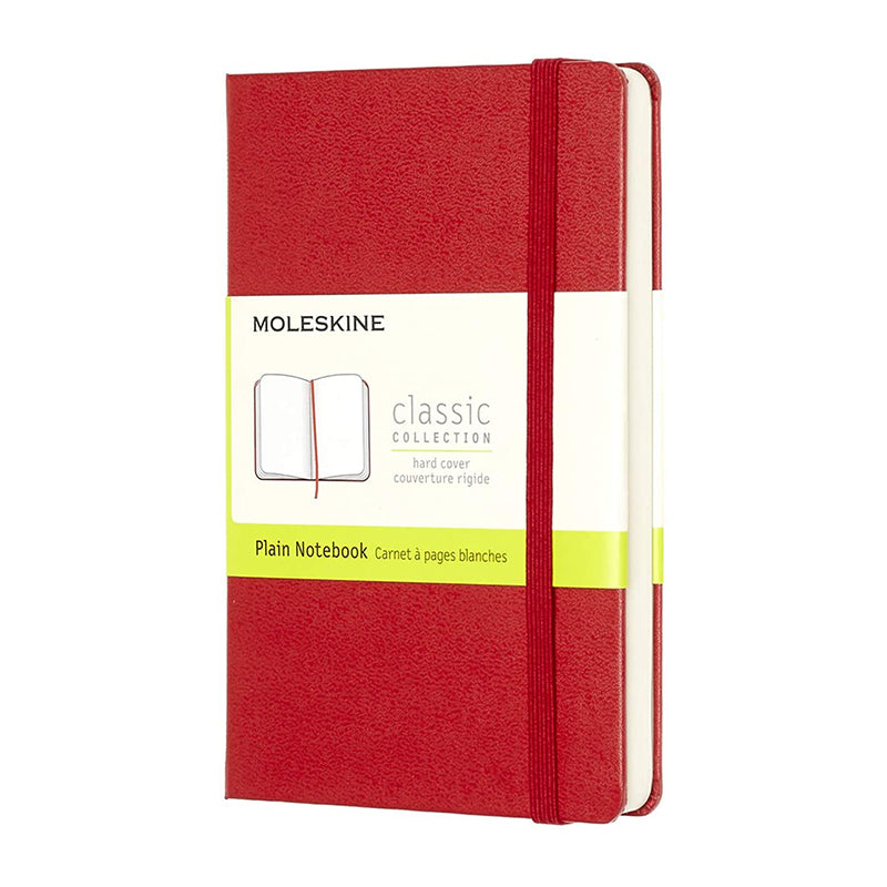 MOLESKINE Classic Pocket Plain Hard Scarlet Red