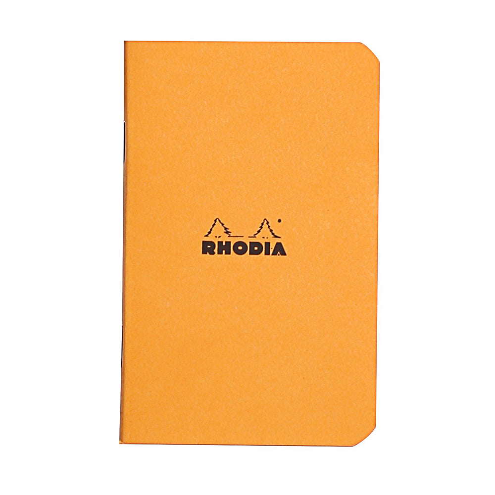 RHODIA Classic Stapled A7 75x120mm 5x5 Sq Orange