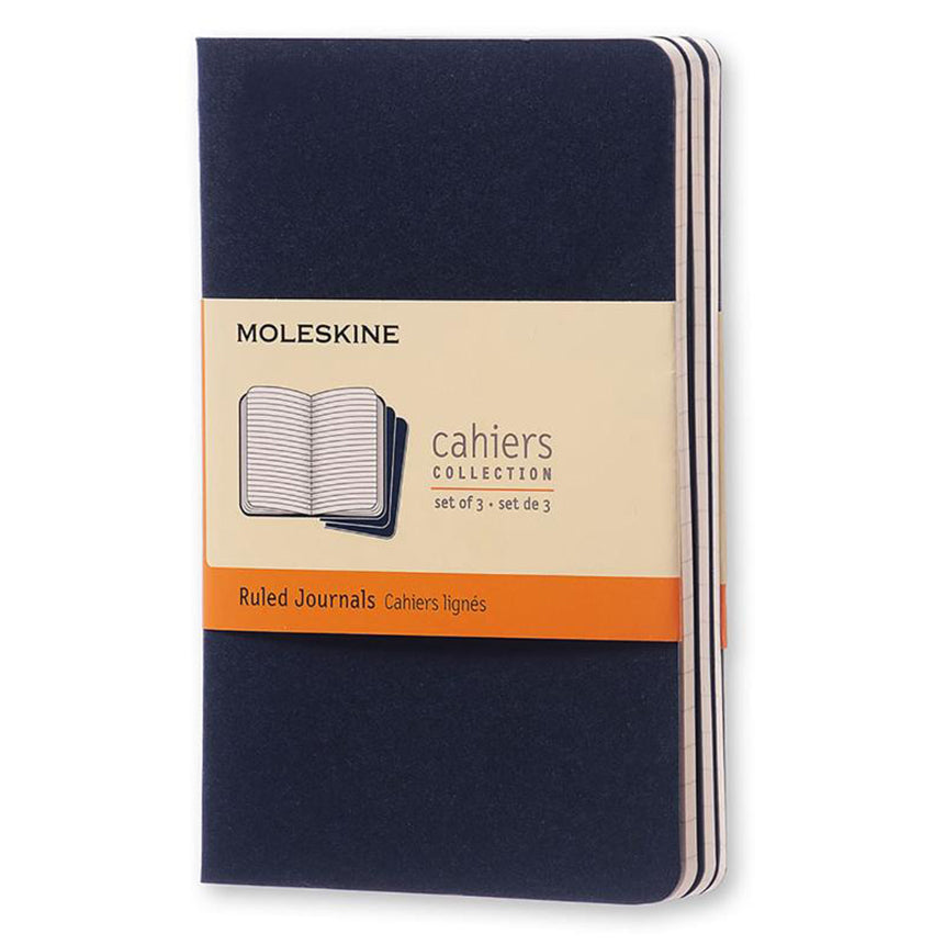 MOLESKINE Cahier P Ruled Indigo Blue Set of 3