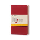 MOLESKINE Cahier P Squared Cranberry Red Set of 3