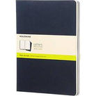 MOLESKINE Cahier XL Plain Indigo Blue Set of 3