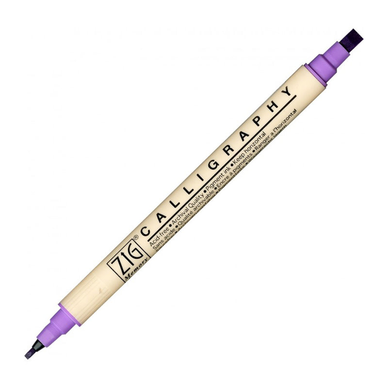 ZIG MS Calligraphy Twin Tip Marker 081 Hyacinth Default Title